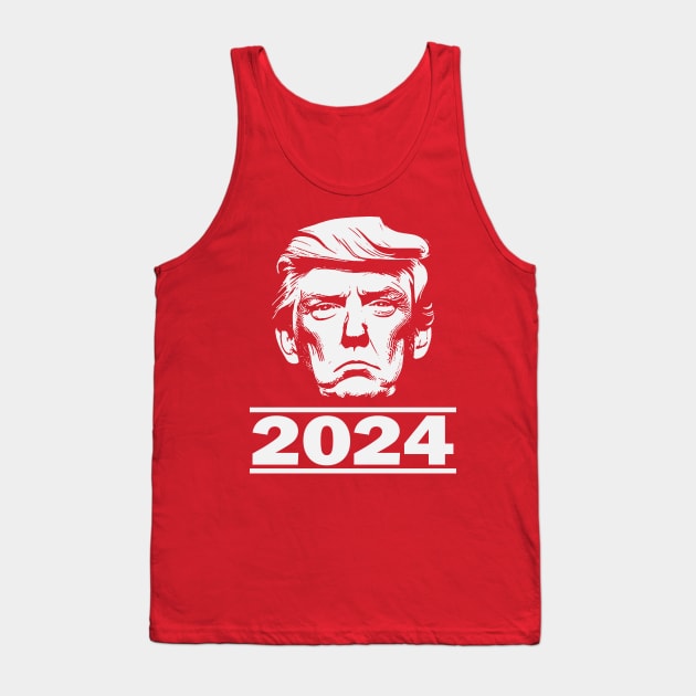 Donald Trump 2024 Mugshot Tank Top by Etopix